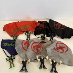 Lot Of 8 Teenage Mutant Ninja Turtles Mini Mutants Aerial Assault