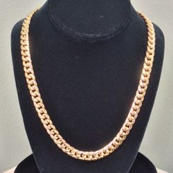 22" CUBAN CHAIN 14K YG / 56.8G