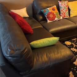 Almost Brand New Leather Sectional 