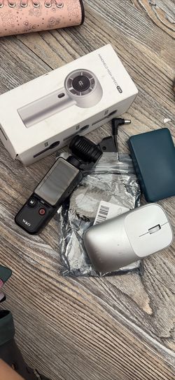 Camera - mouse - fan - cord - battery