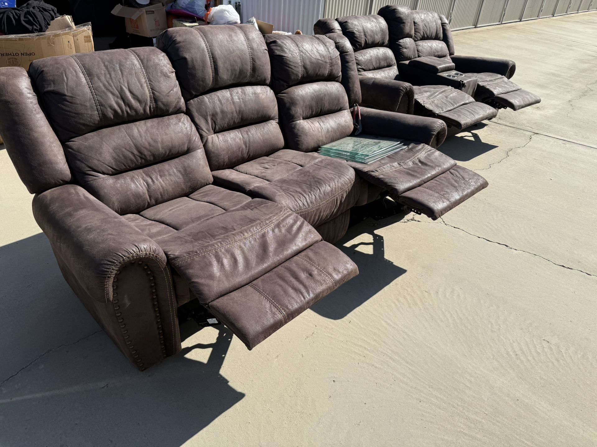Recliner Couch Set