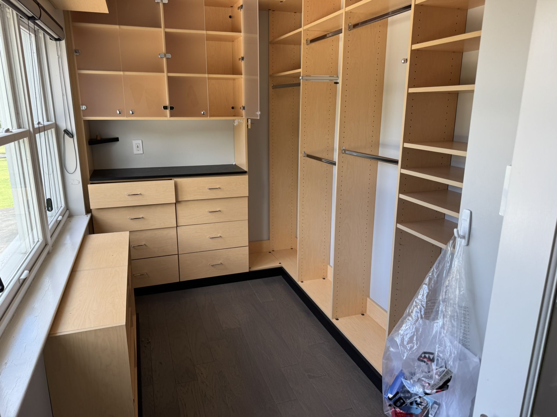 His and her walk-in closet