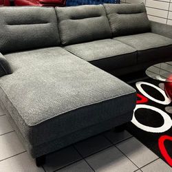 Sofá Seccional Moderno Gris NUEVO 🛋️ | Financiamiento Disponible