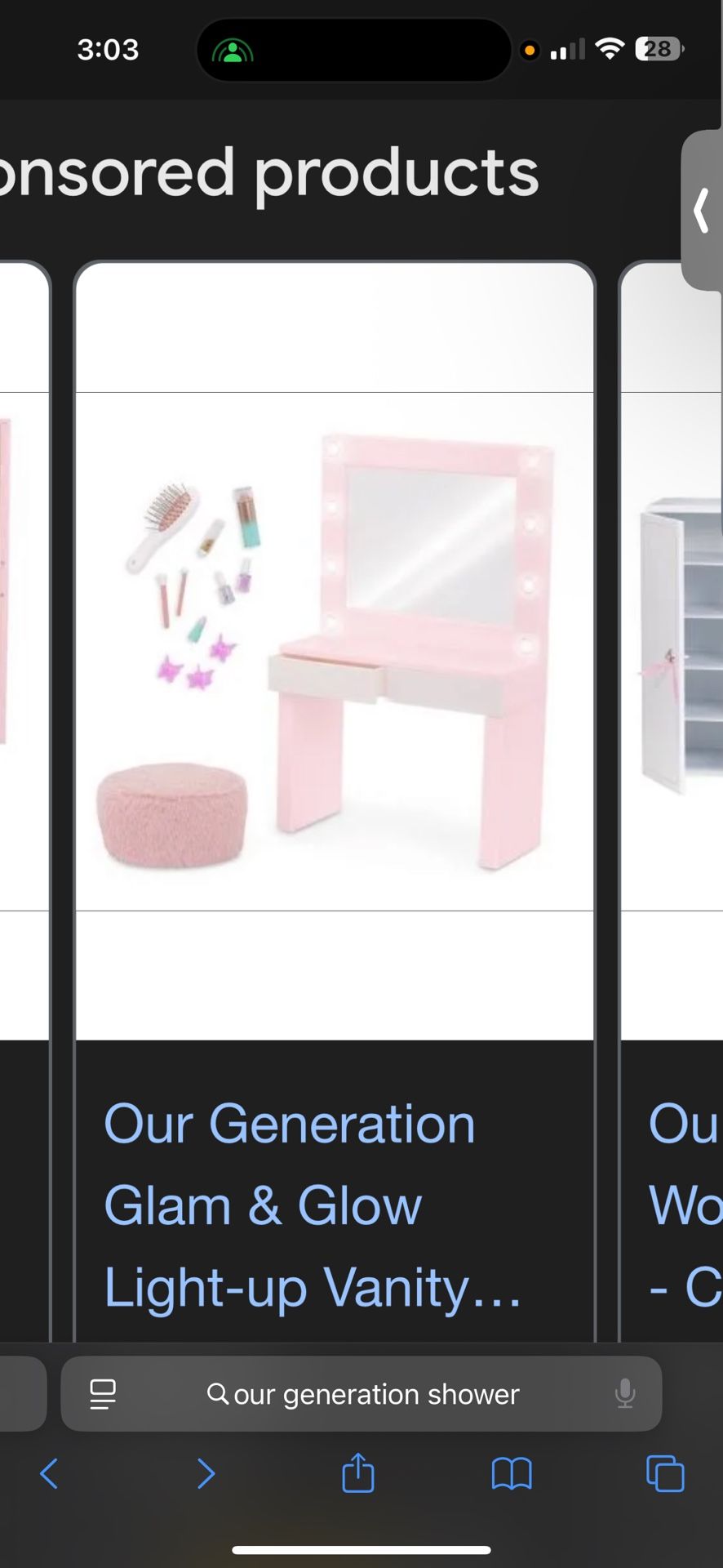 Our Generation Dream And Glow Vanity