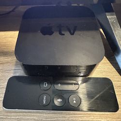 Like New Complete Set Apple TV 4k A1625 4th Gen Media Streamer W/ Black Remote HDMI Cable & Power Cord!