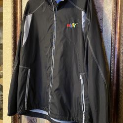 Rate VTG 90S Y2K EBAY Black TEAM FULL ZIP Lightweight JACKET ECO L 