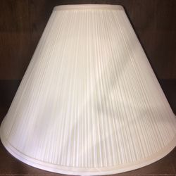 Large Offwhite fabric Lampshade