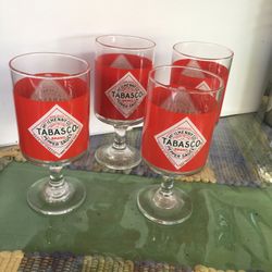 Tabasco Glassware Vintage Antique 