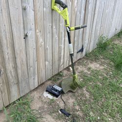 Ryobi 18v Cordless Electric Weed Eater W/battery & Charger