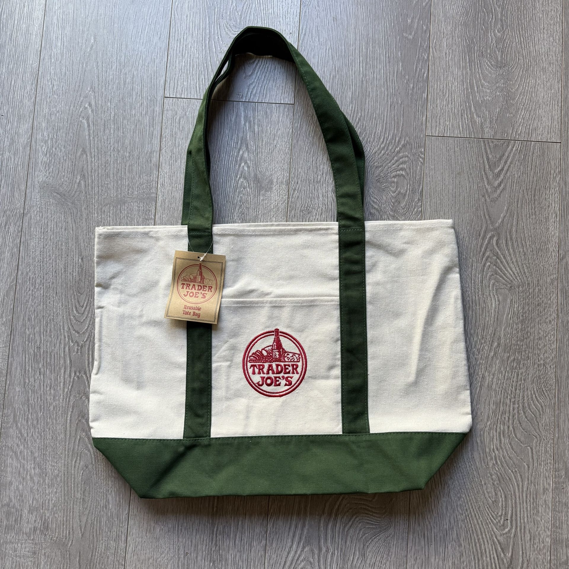 New Trader Joe’s Large Canvas Green Bag