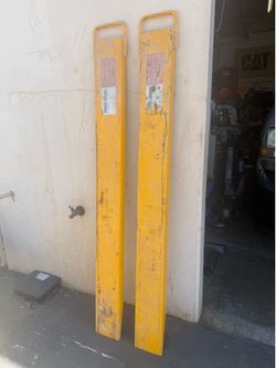 Uline 6” x 60” Forklift Fork Extensions – Heavy Duty – Pair