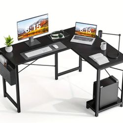 L-shaped computer desk, office table