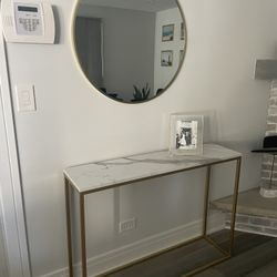 Mirror And Console Table