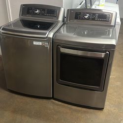 LG SET STEAM WASHER AND ELECTRIC DRYER