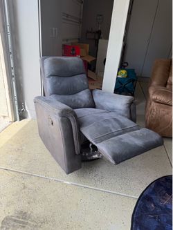 Blue recliner!