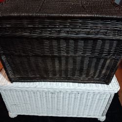 Two Nice Wicker Trunks. $40 A Piece Or Both For $60