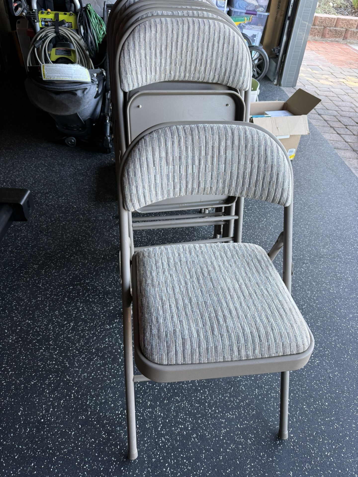 Set Of 8 Folding Chairs