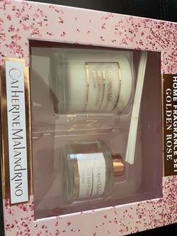 Catherine Malandrino Golden Rose Home Fragrance Set