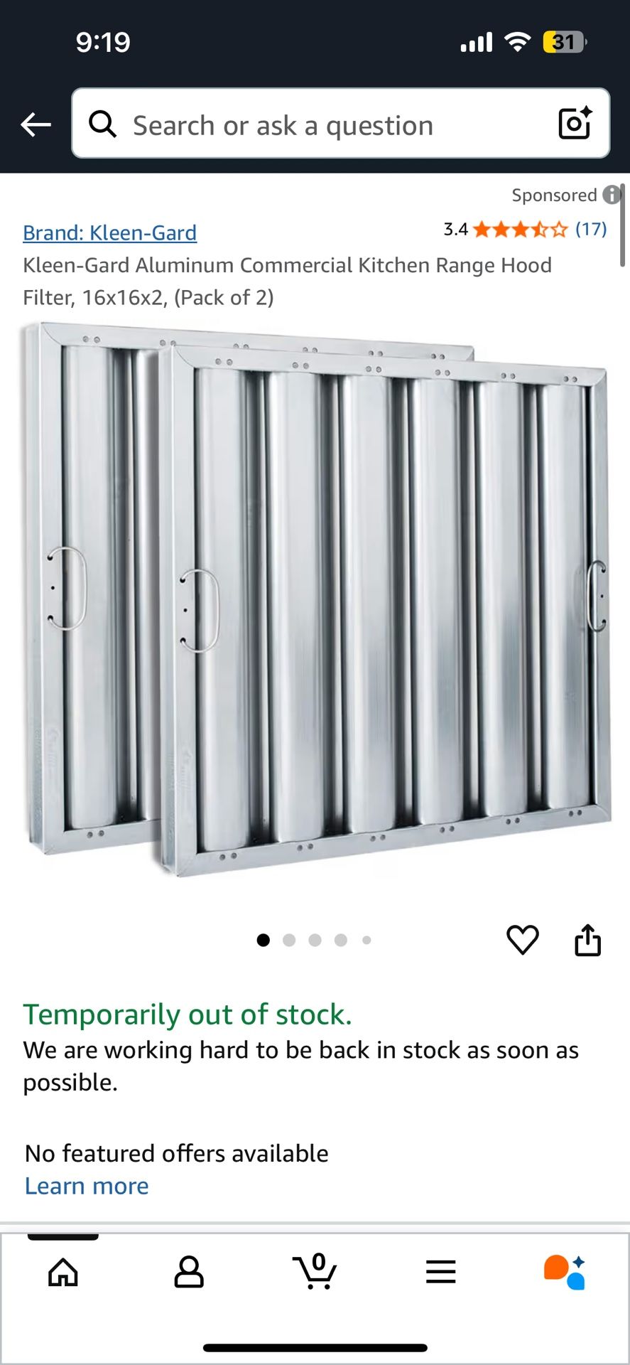 Kleen-gard Aluminum Filters