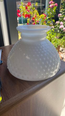Vintage Milk Glass Lamp Shade