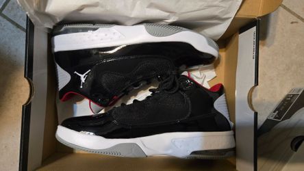 Jordan Max Aura 2 Men’s Low Top Lace-Up Basketball Sneakers Black/White/Red. Brand new. Men's Size 11. With box.