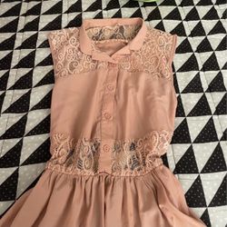 Lace open back dress new size L