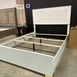 Modern Bed With LED Headboard 