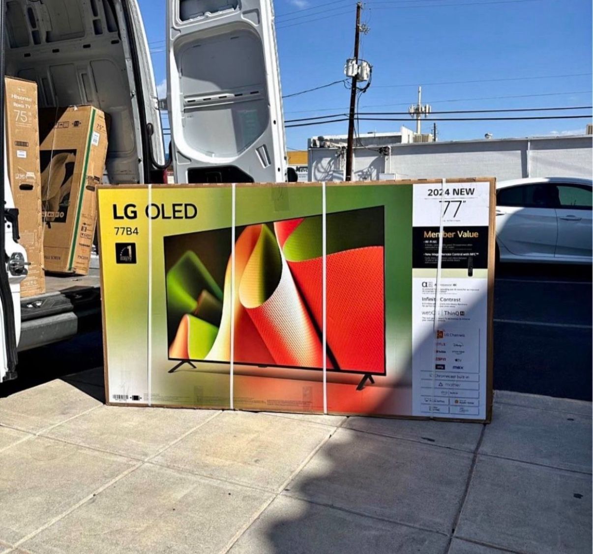 77 “ LG Smart 4K EVO OLED HDR TV