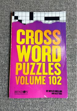 Cross Word Puzzles Volume 102 Bendon Puzzle Book PB Unused