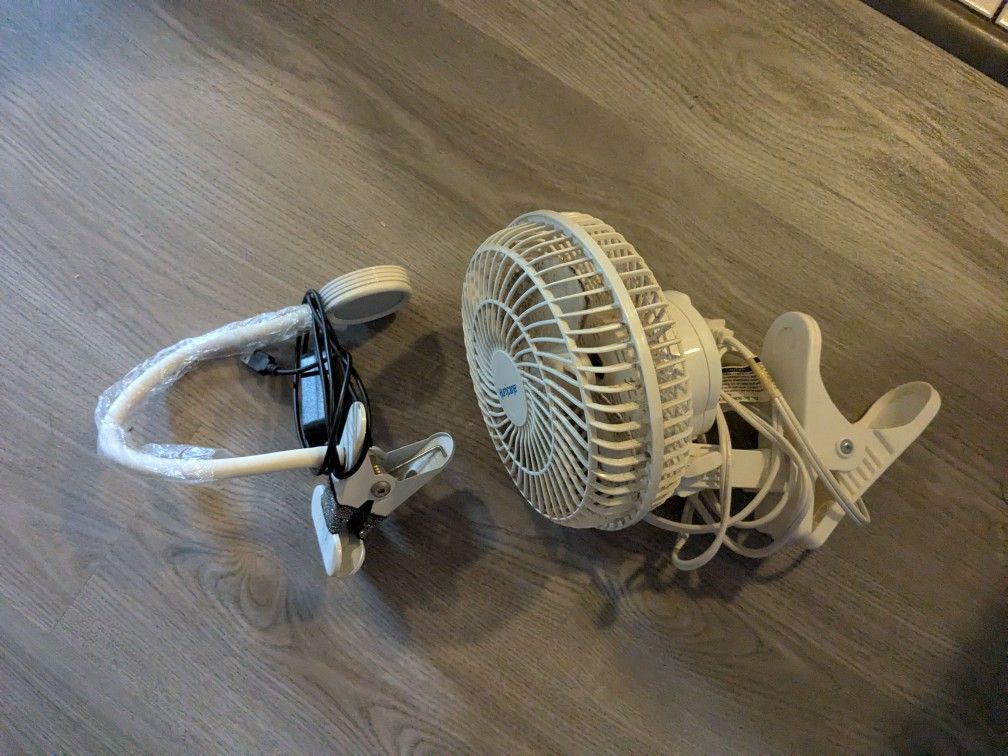 Portable Light And Fan 