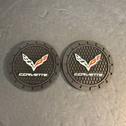 2 X CAR COASTER 2.75 ,UNIVERSAL -FOR Corvette 
