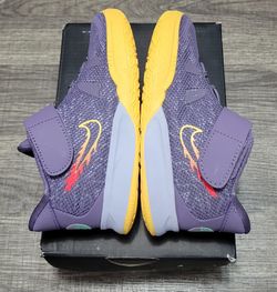 Nike Kyrie Low 5 Toddler Shoes Purple Yellow Size 10C