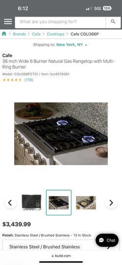GE Cafe 36 Cooktop