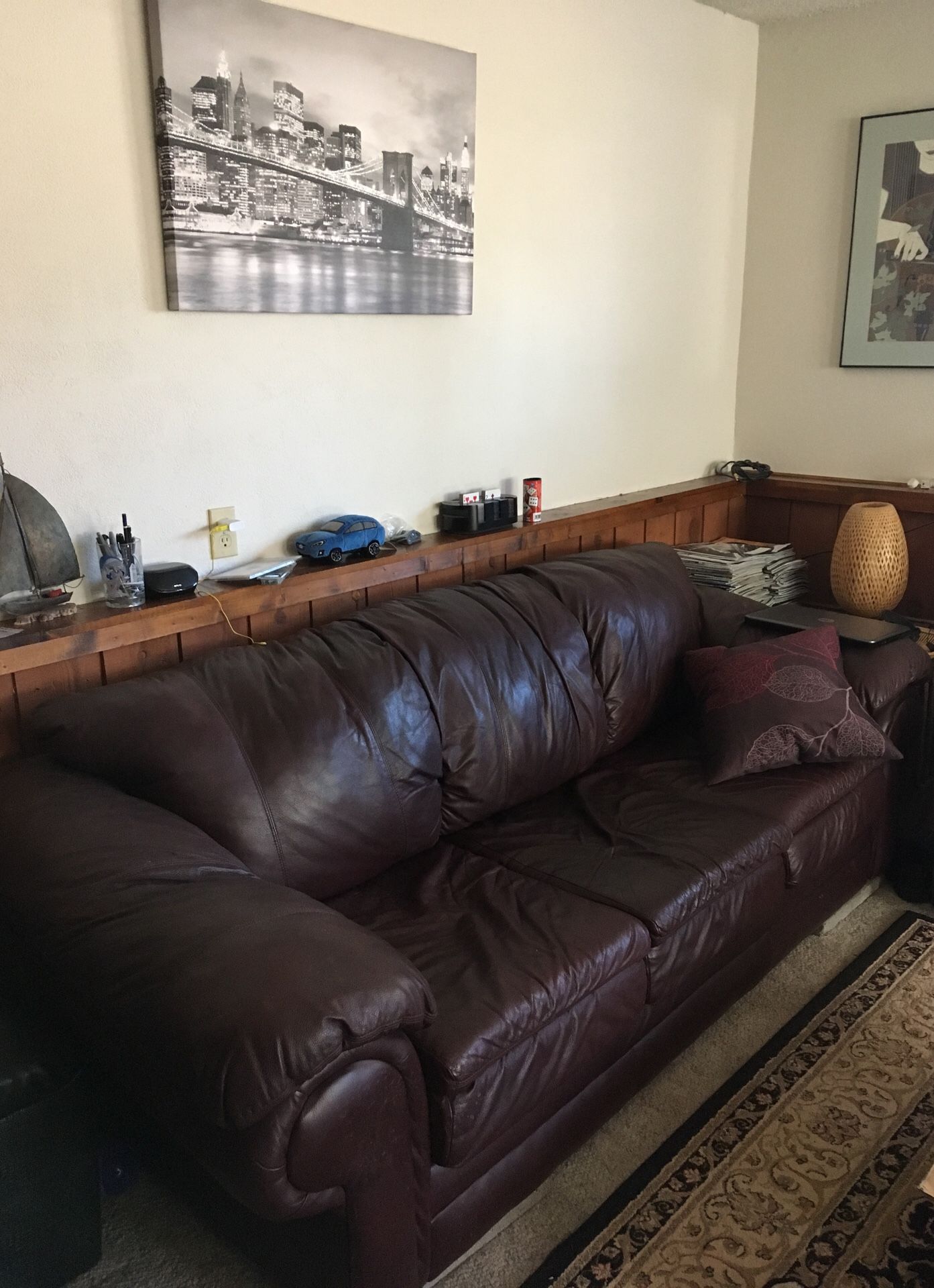 Leather Couch Like New