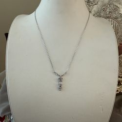 Women’s Diamond & Silver  Necklace 925