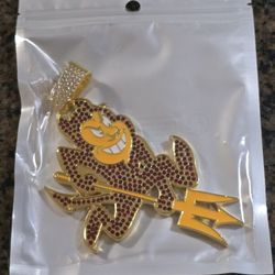 Arizona State Sun Devils Sparky Pendant And Chain