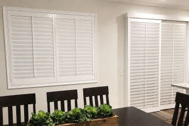 Shutters for Sliding Glass Doors, Patio Door Shutters, Split View