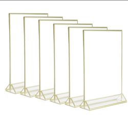 Acrylic frame holder gold