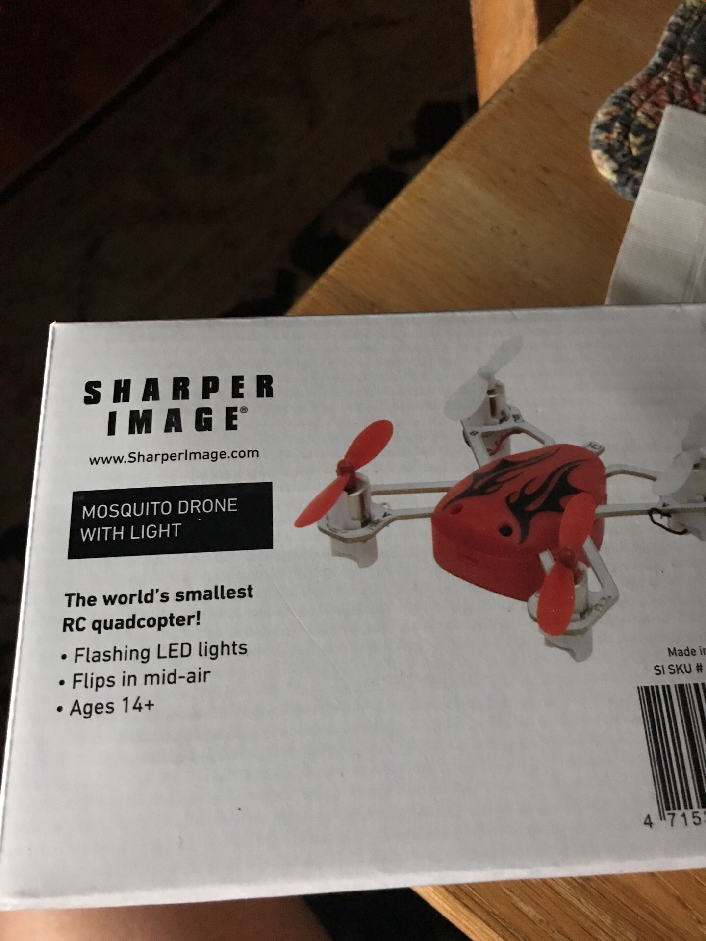 Sharper image nano lighted mosquito drone