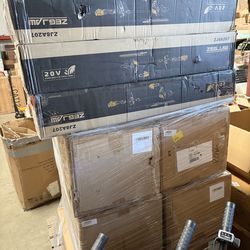 Power tools, lawnmowers, etc. Mixing pallets