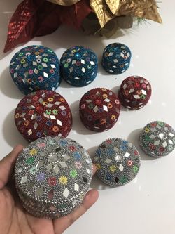 Handcrafted 3 piece beautiful gift/ decor jewelry box