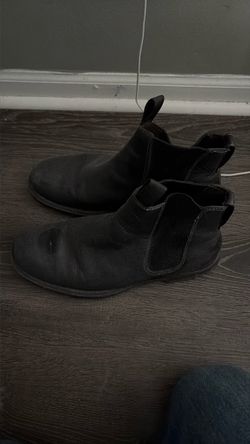 Black Leather Chelsea Boots