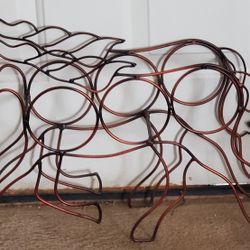Metal Horse Wine Rack