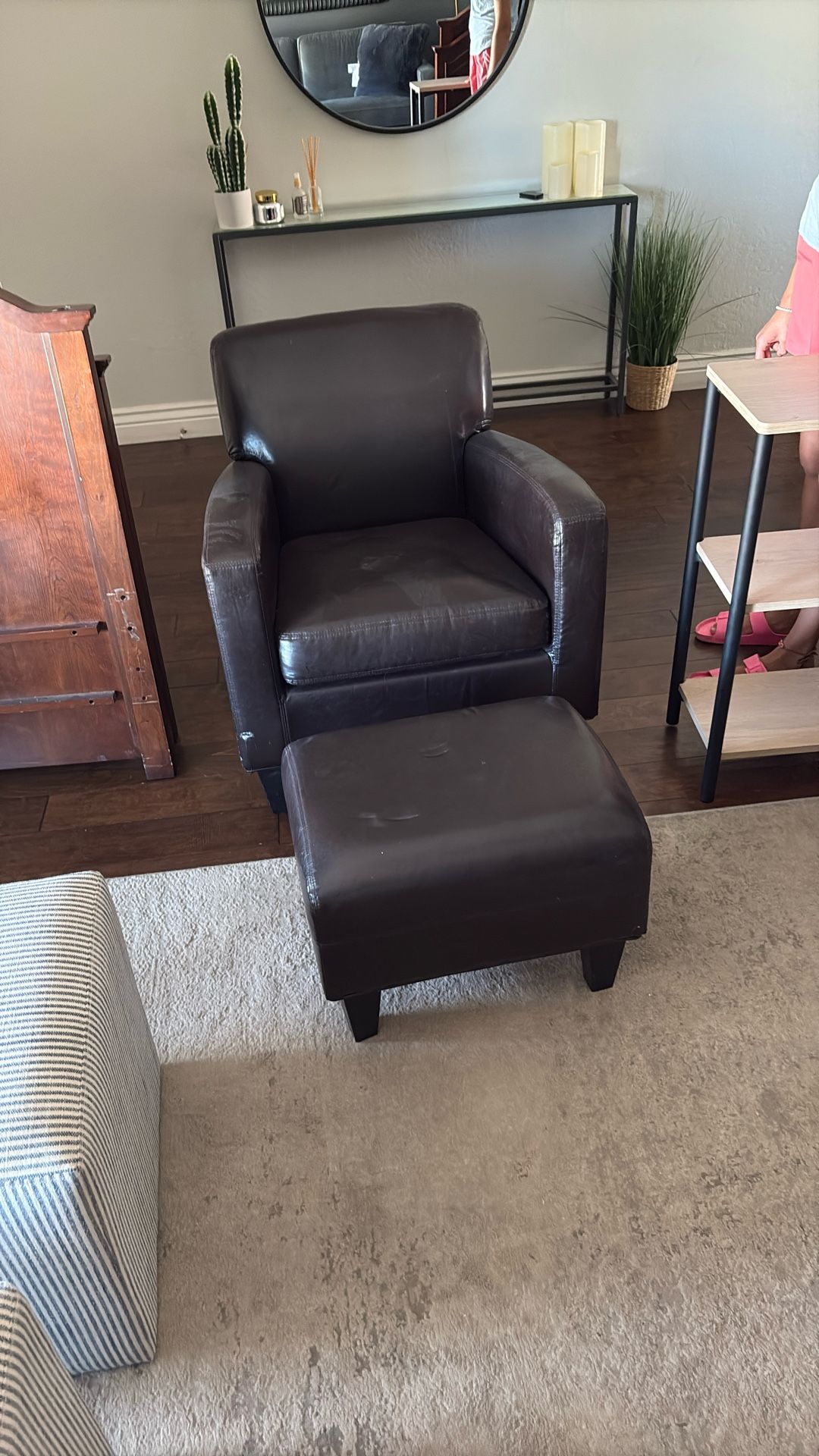 IKEA Chair And Ottoman