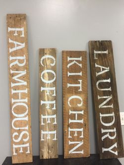 Custom signs . From Barn wood