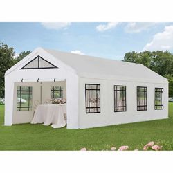 Sunjoy 30' x 12' White Outdoor Canopy Party Tent $1,600