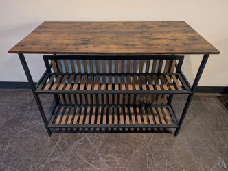 Industrial Style Wood-Look and Metal Home Office Desk