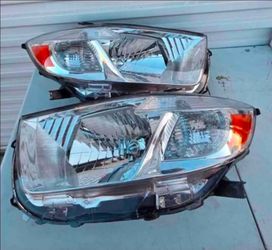 08-10 Toyota Highlander Headlights Luces Focos Micas Faros Faroles Headlamps