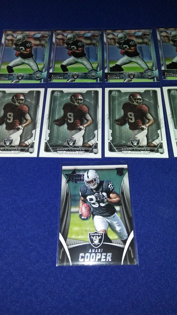 8 Amari Cooper rookie cards $5 takes all