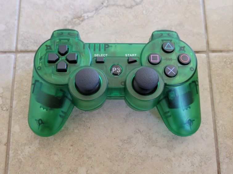 PS3 Controller - Transparent Green - Crystal Green - Playstation 3